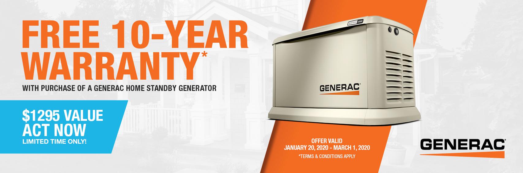 Homestandby Generator Deal | Warranty Offer | Generac Dealer | Barrie, ON
